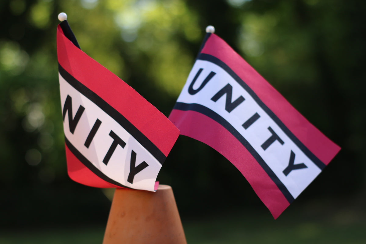 Black Unity Flag Hand Flags (2-Pack) – Black Fellowship Collection