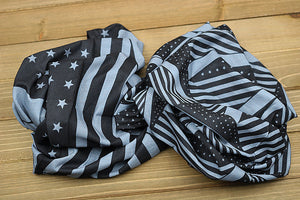 Fellowship Neck Gaiter - Black and Grey - Flag Pattern and Full Flag (2-Pack)